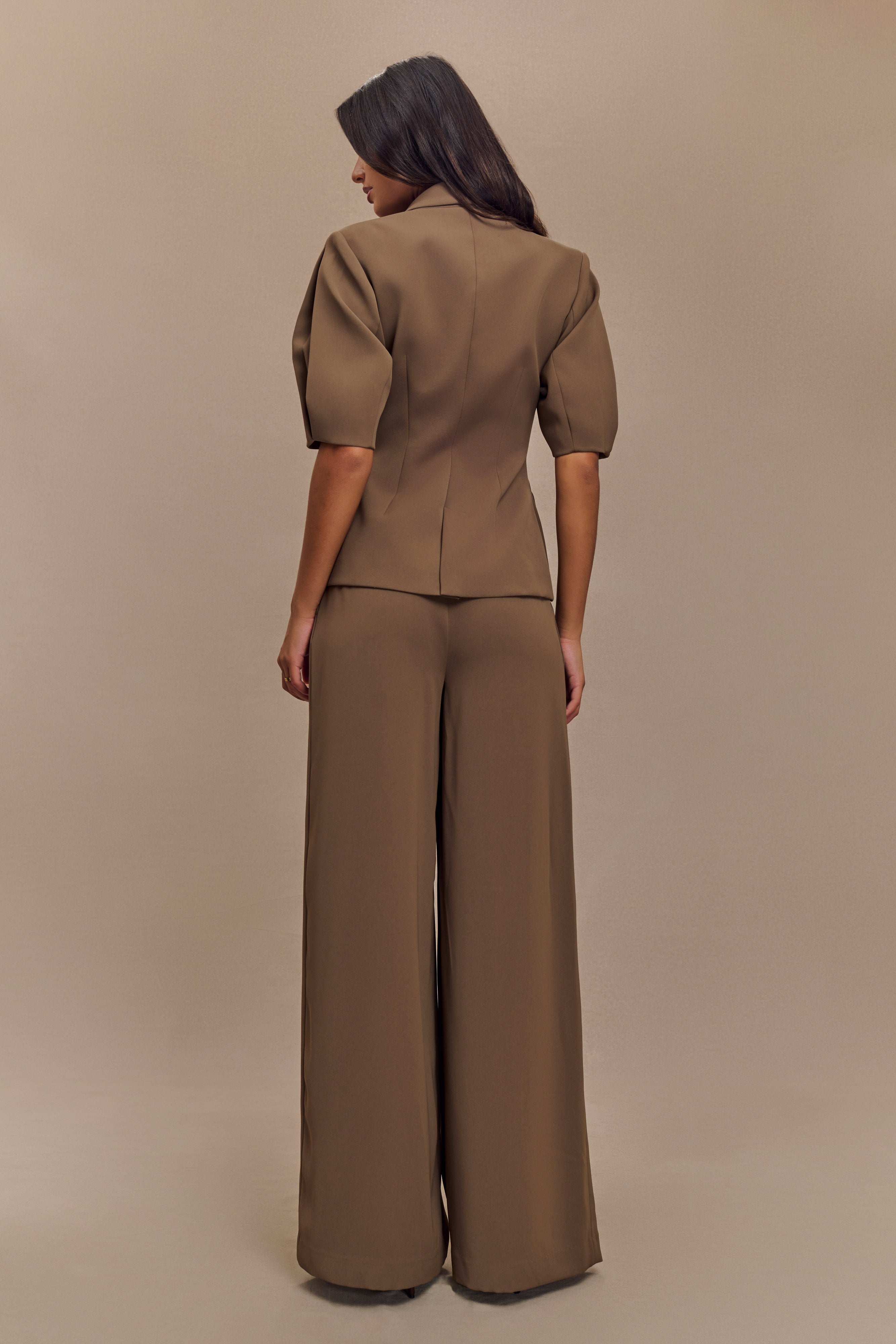 Faith Suiting Wide Leg Pant in Cacao Brown – Chic&Drifts