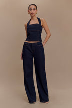Caitlin Mid Rise Jeans in Indigo Blue – Chic&Drifts
