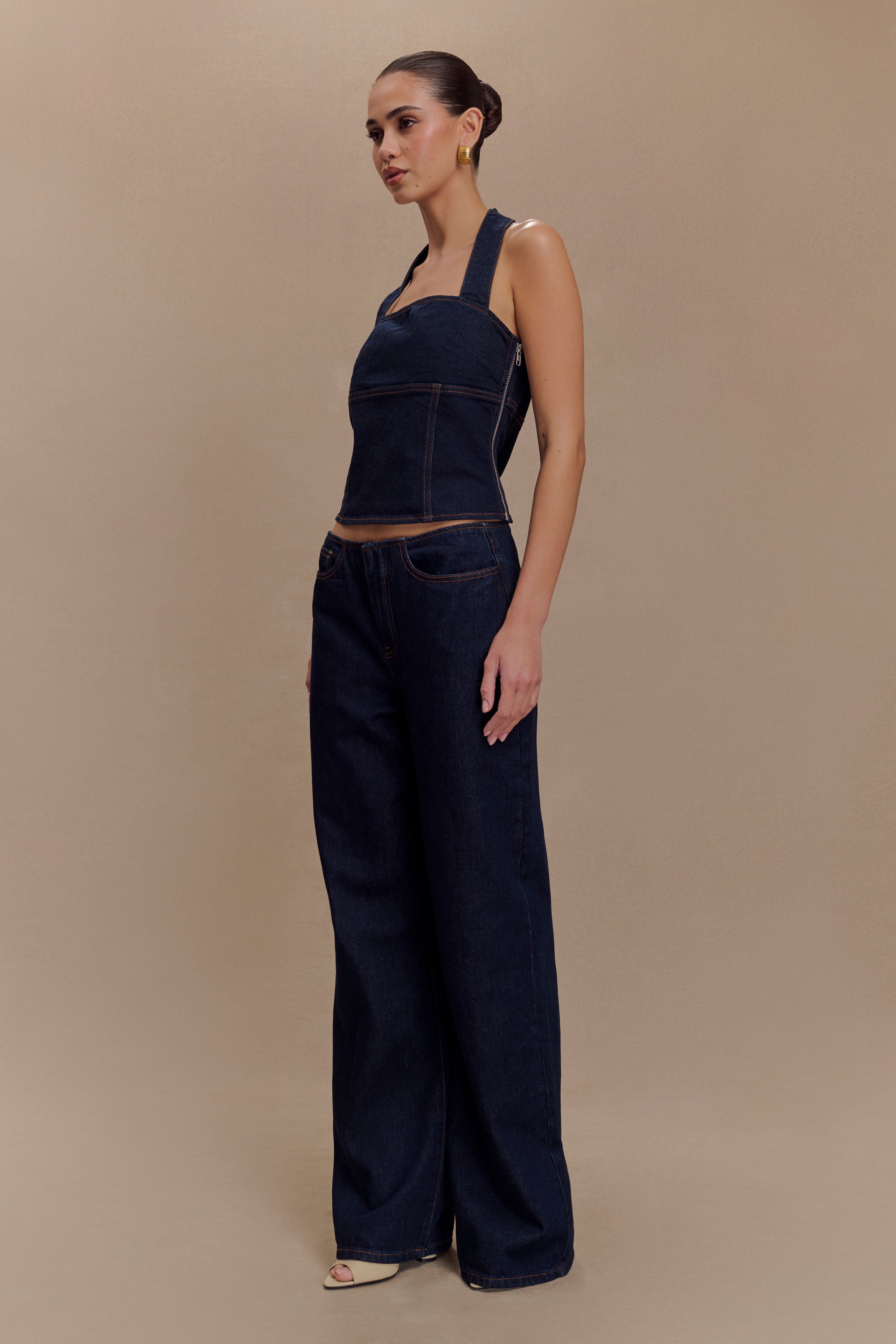 Caitlin Mid Rise Jeans in Indigo Blue – Chic&Drifts