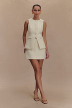 Camilla Boucle Sleeveless Vest in Ivory – Chic&Drifts