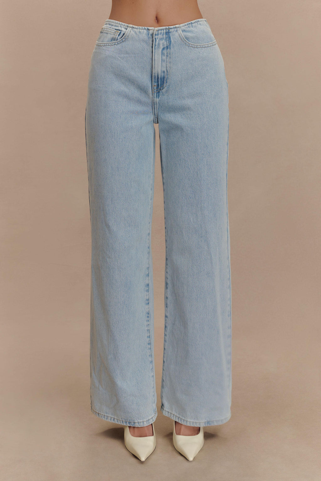 Caitlin Mid Rise Jeans in Light Blue – Chic&Drifts
