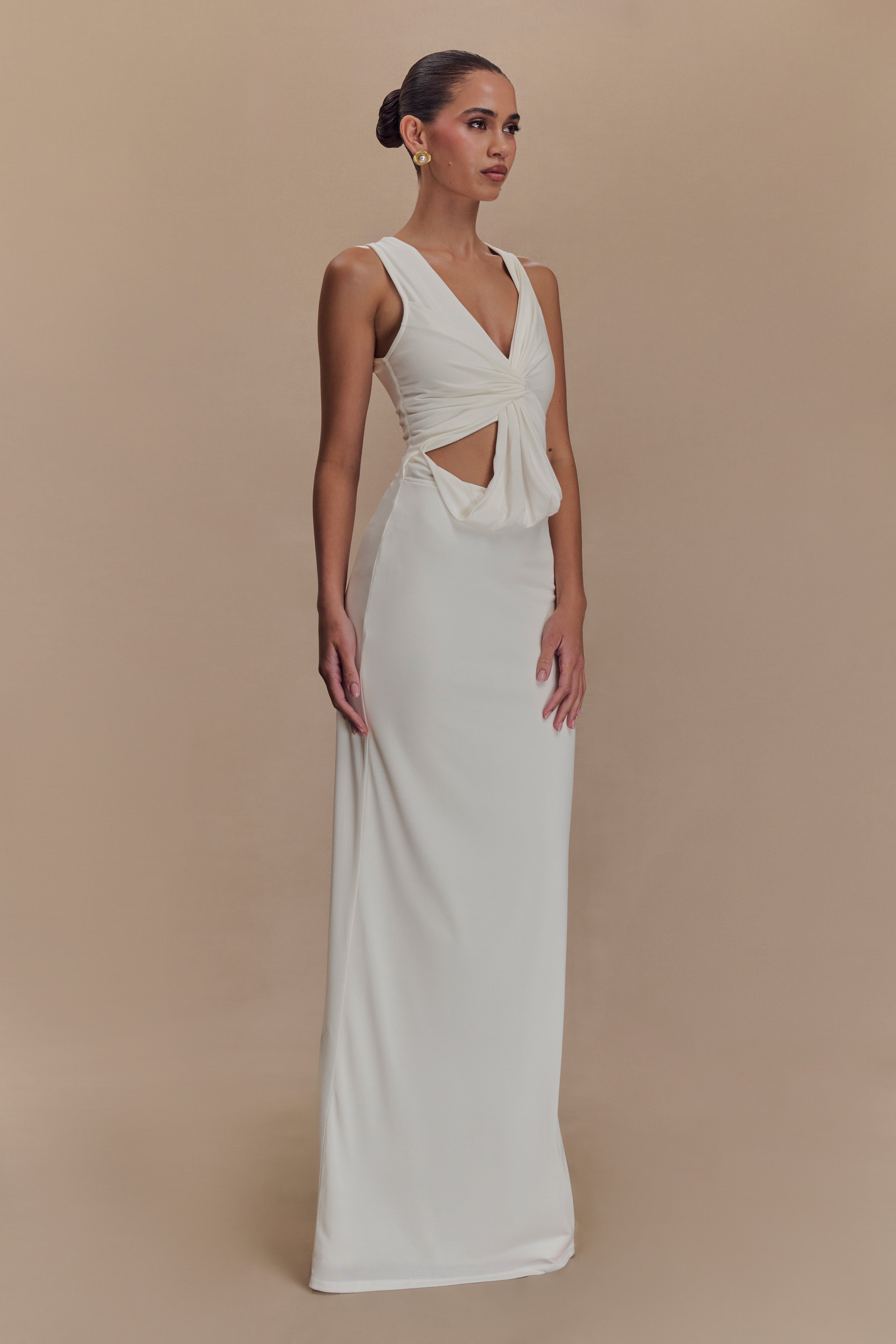 Kassidy Peached Jersey Maxi Dress