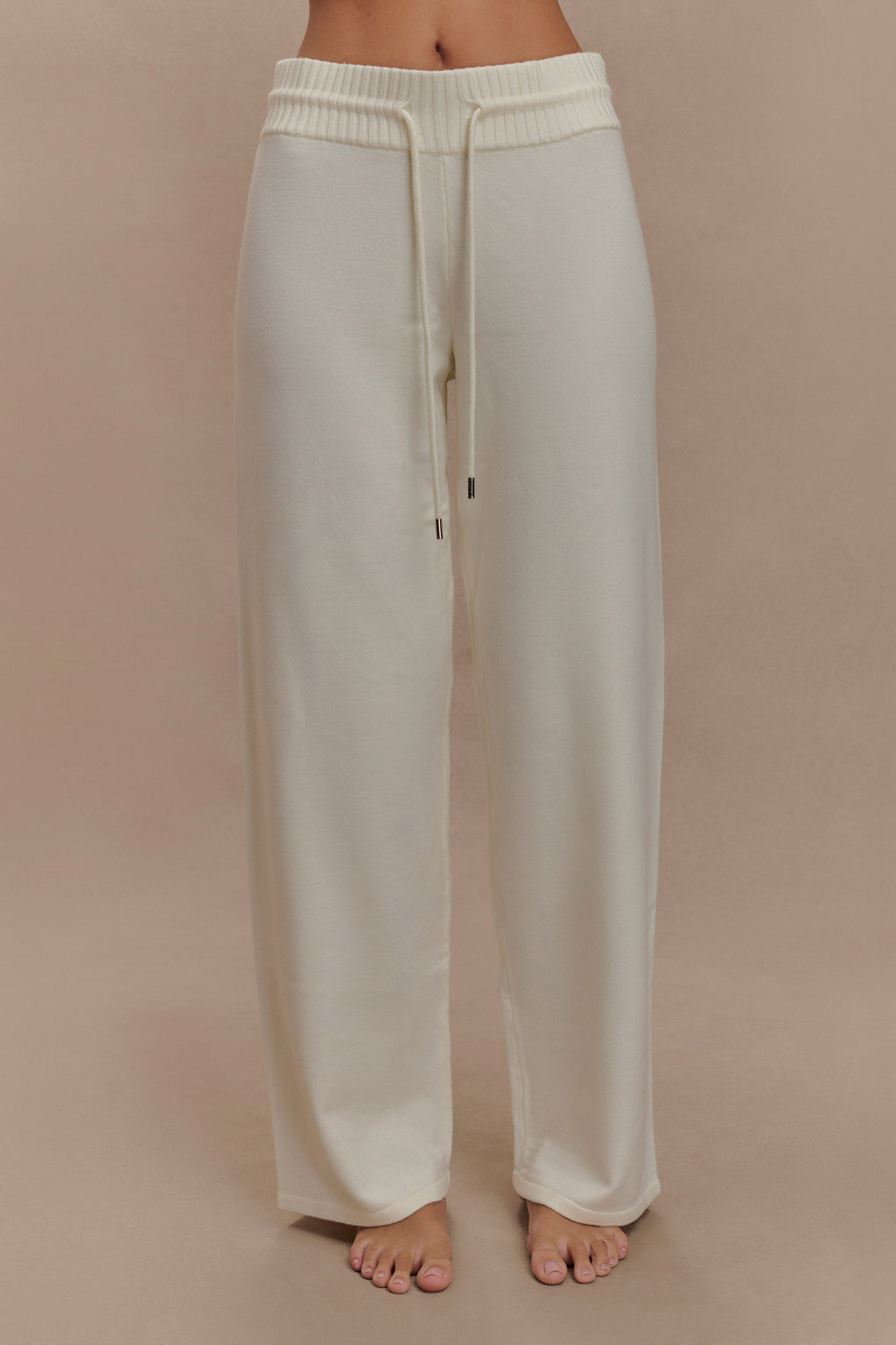 Natalya Knit Wide Leg Pants in Ivory – Chic&Drifts
