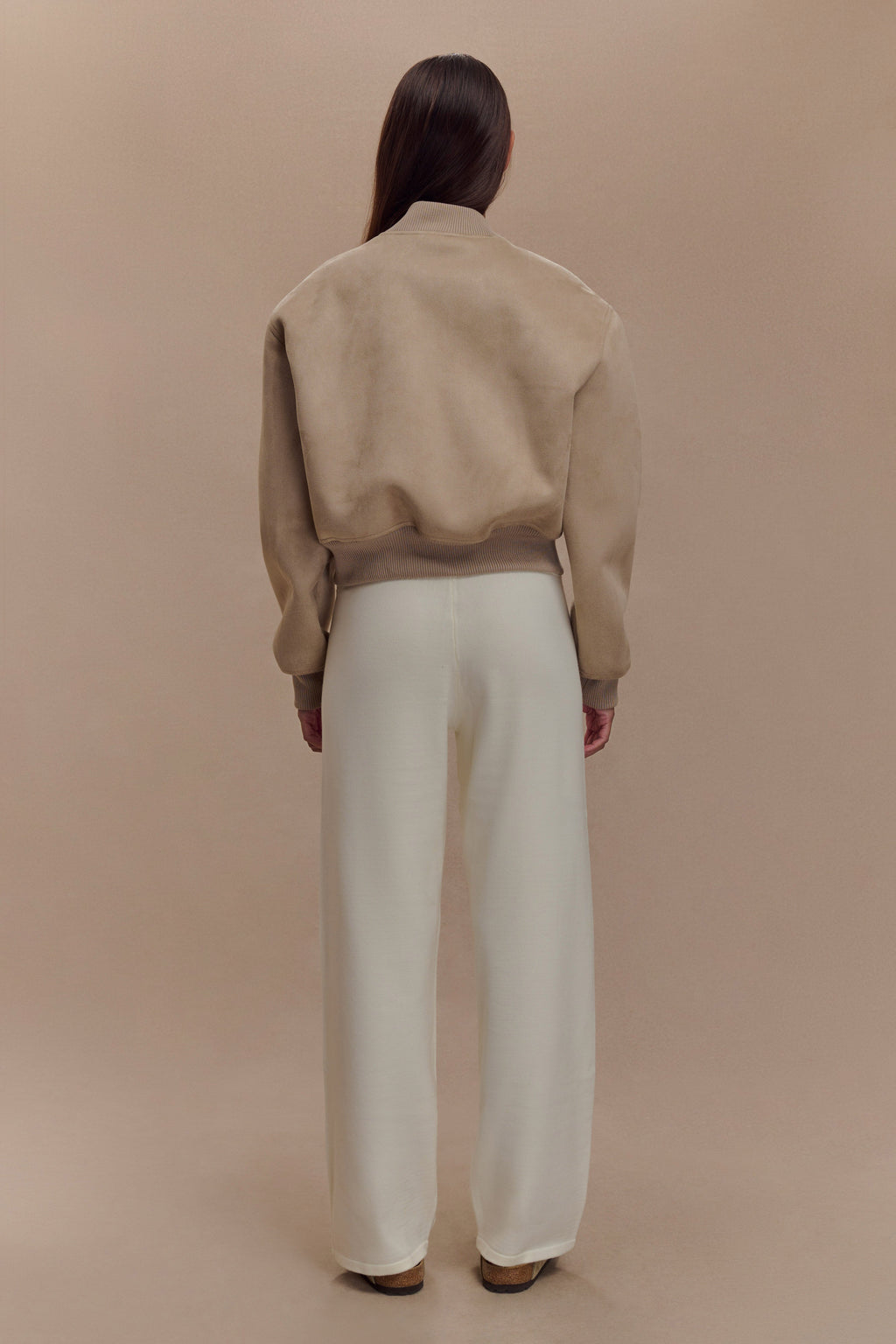 Rudy Suede Bomber Jacket in Sand – Chic&Drifts
