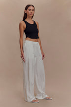Morgana Ribbed Tank Top in Black – Chic&Drifts