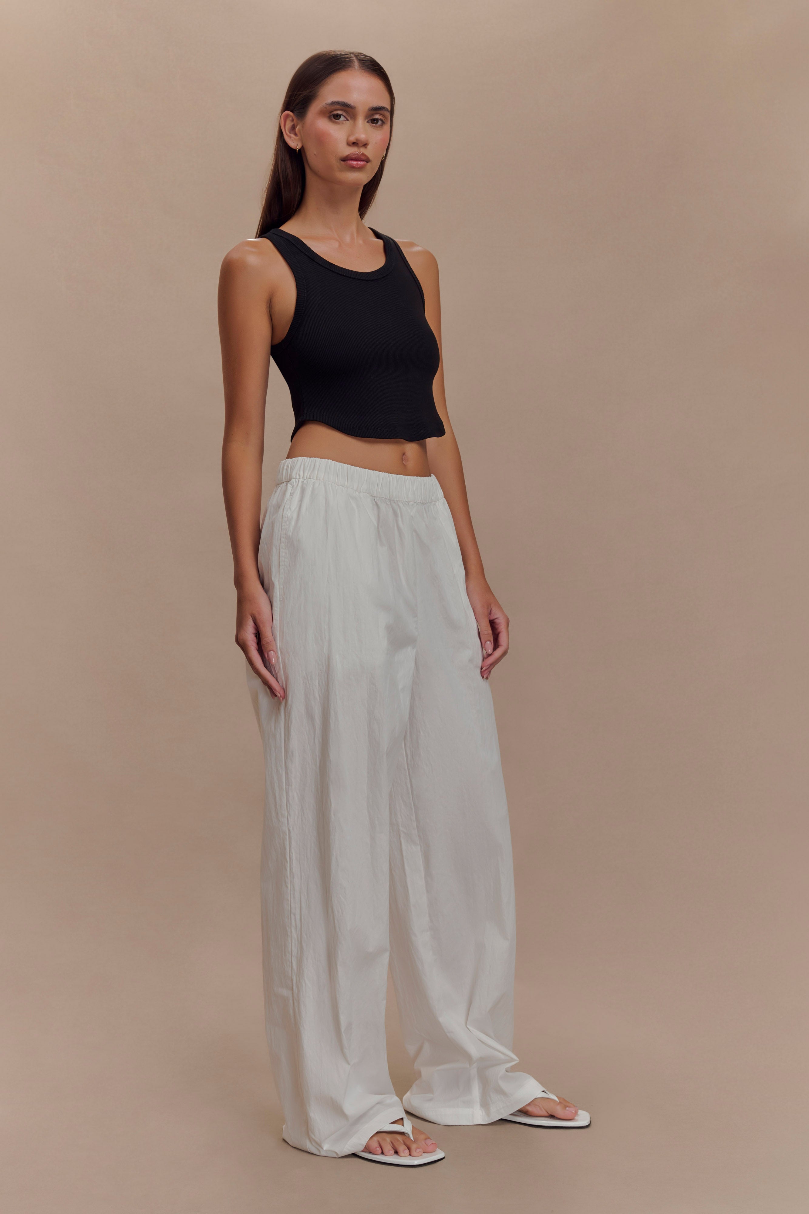 Morgana Ribbed Tank Top in Black – Chic&Drifts