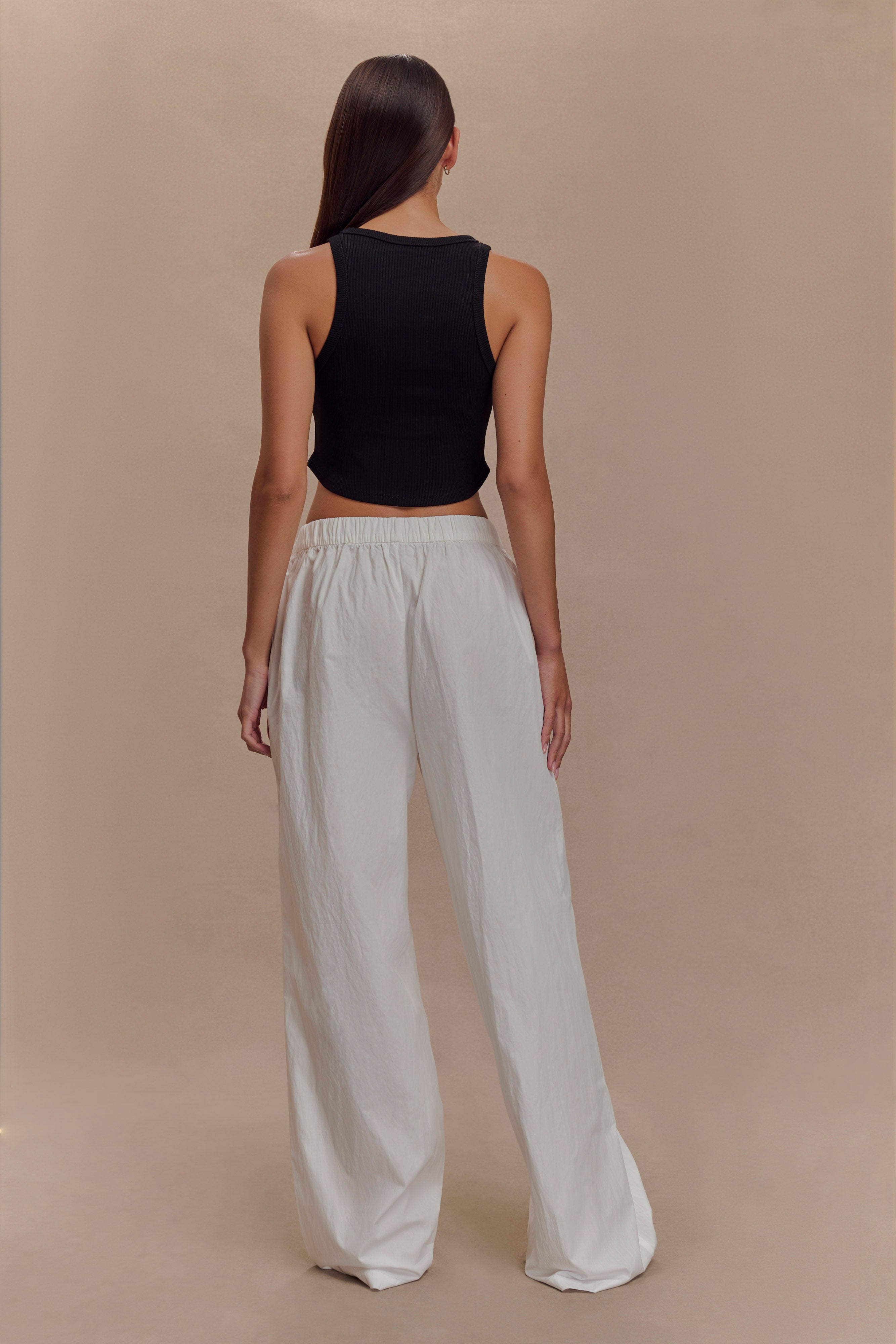 Morgana Ribbed Tank Top in Black – Chic&Drifts