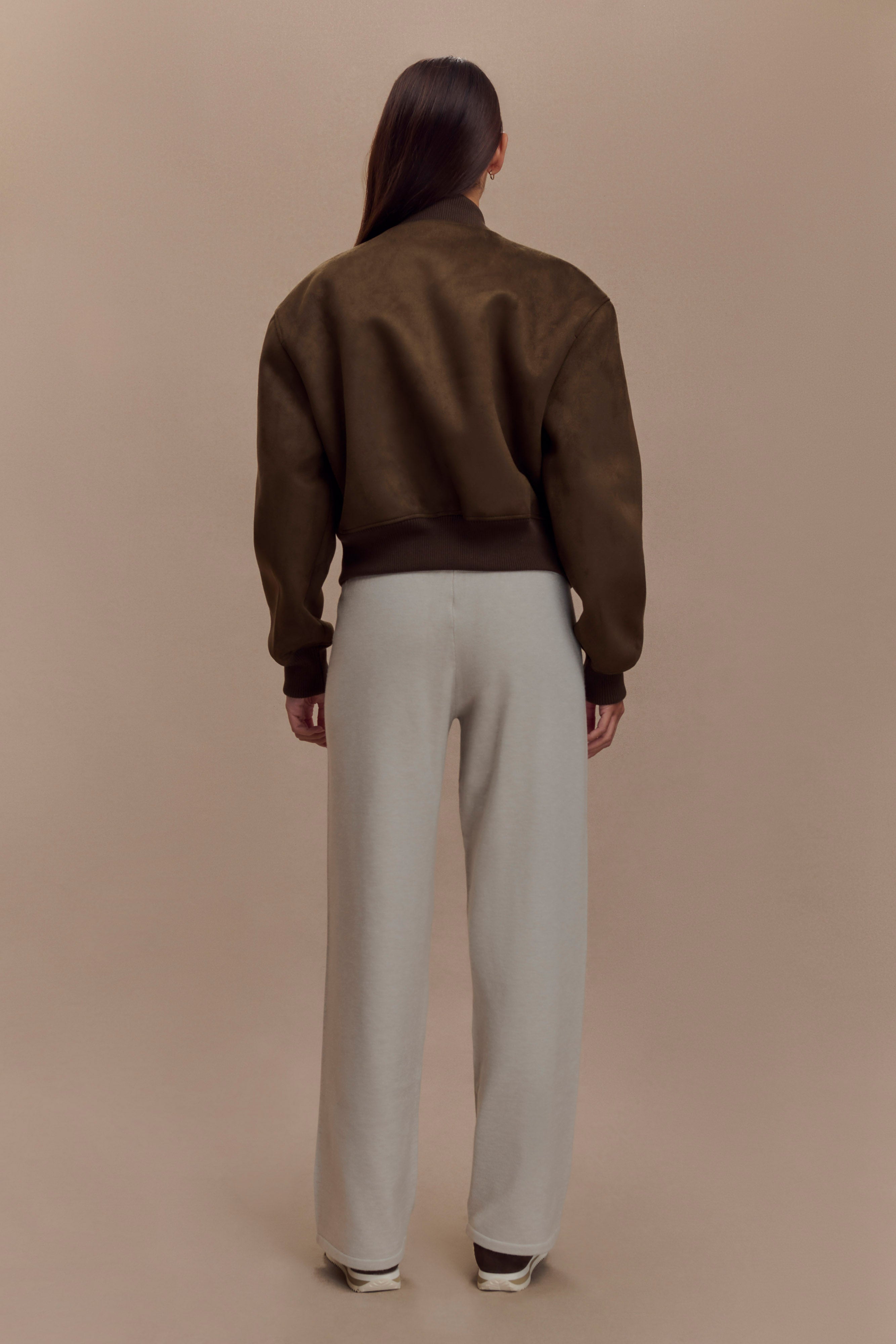 Rudy Suede Bomber Jacket in Chocolate – Chic&Drifts