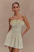 Jennie Ruffle Off Shoulder Top in Ivory – Chic&Drifts