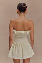 Jennie Ruffle Off Shoulder Top in Ivory – Chic&Drifts