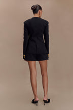 Asia Mixed Button Blazer in Black – Chic&Drifts
