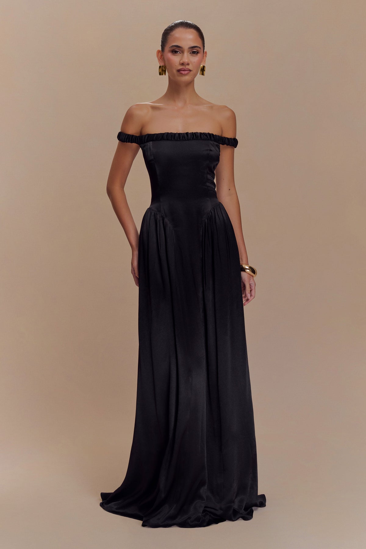 Coco Dropped Waist Maxi Dress in Black – Chic&Drifts