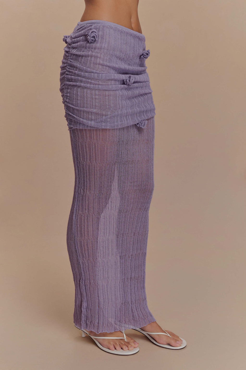 Orianna Orchid Knit Maxi Skirt in Orchid – Chic&Drifts