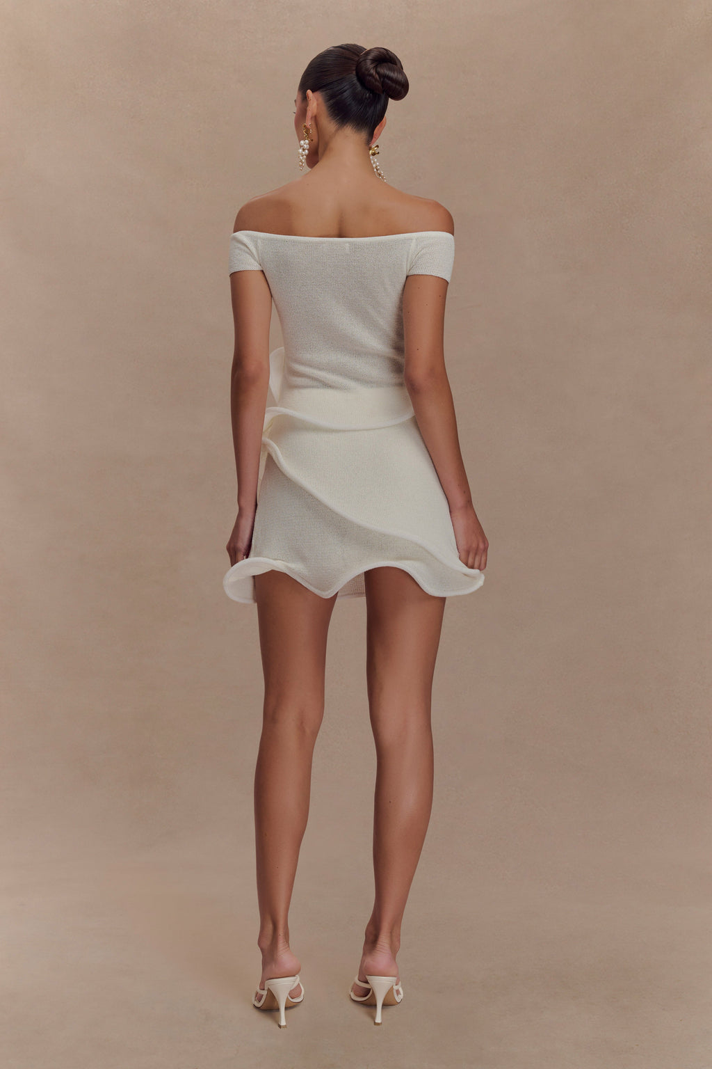 Haisley Off Shoulder Knit Top in Ivory – Chic&Drifts