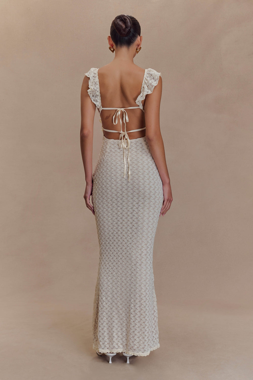 Ezra Lace Maxi Dress in Ivory – Chic&Drifts