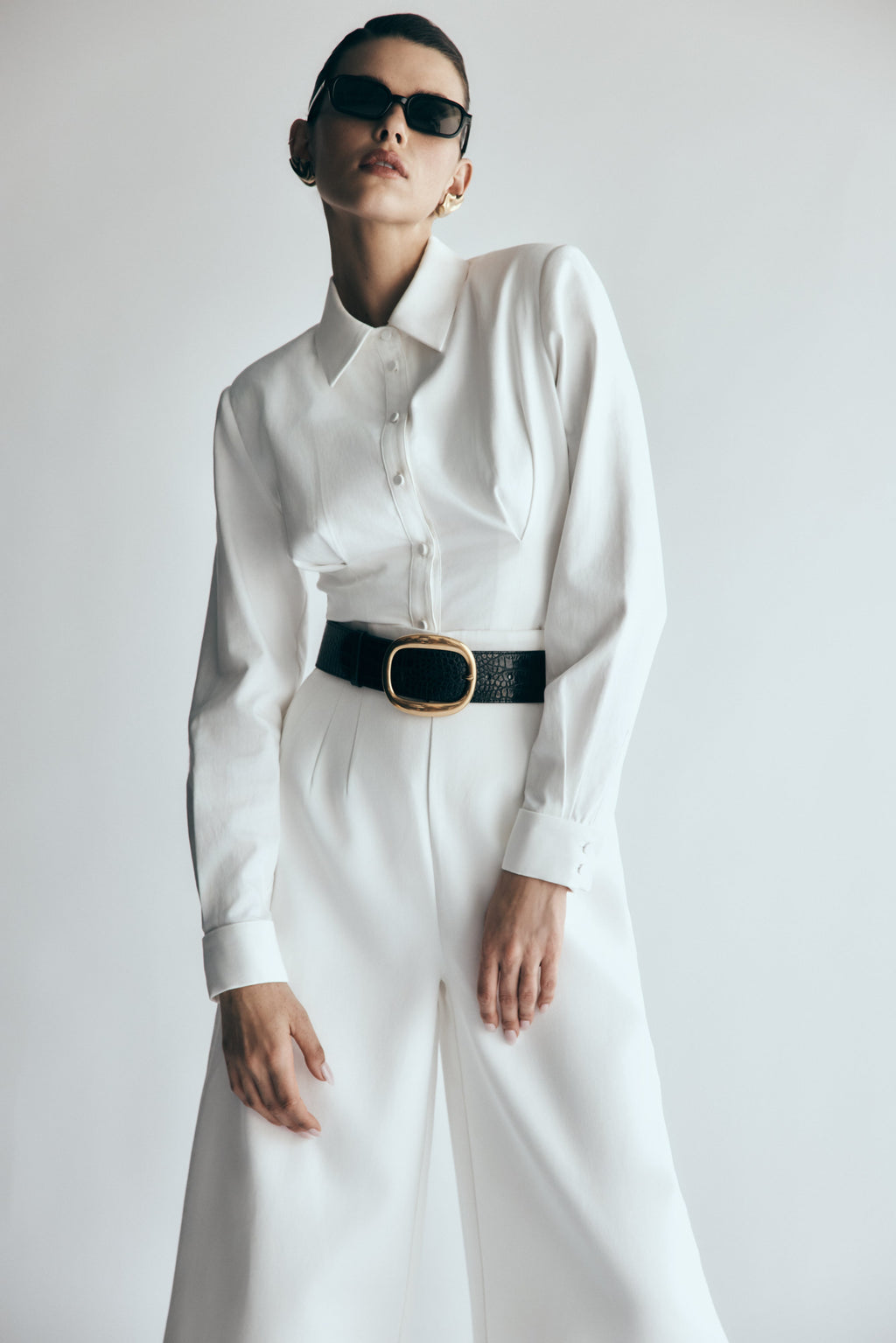 Rhia Oversized Shirt in White – Chic&Drifts