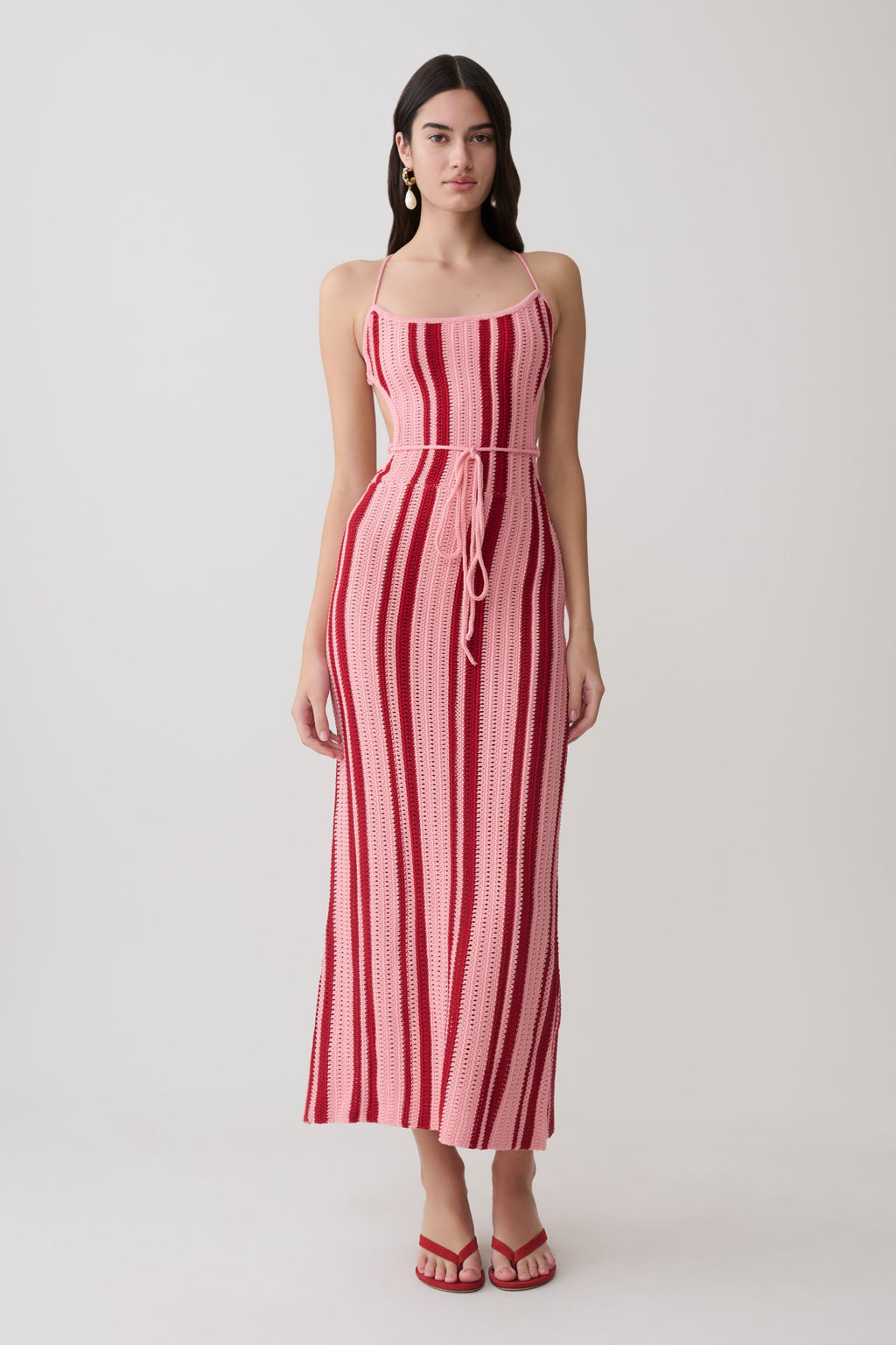 Shepherd Crochet Halter Maxi Dress
