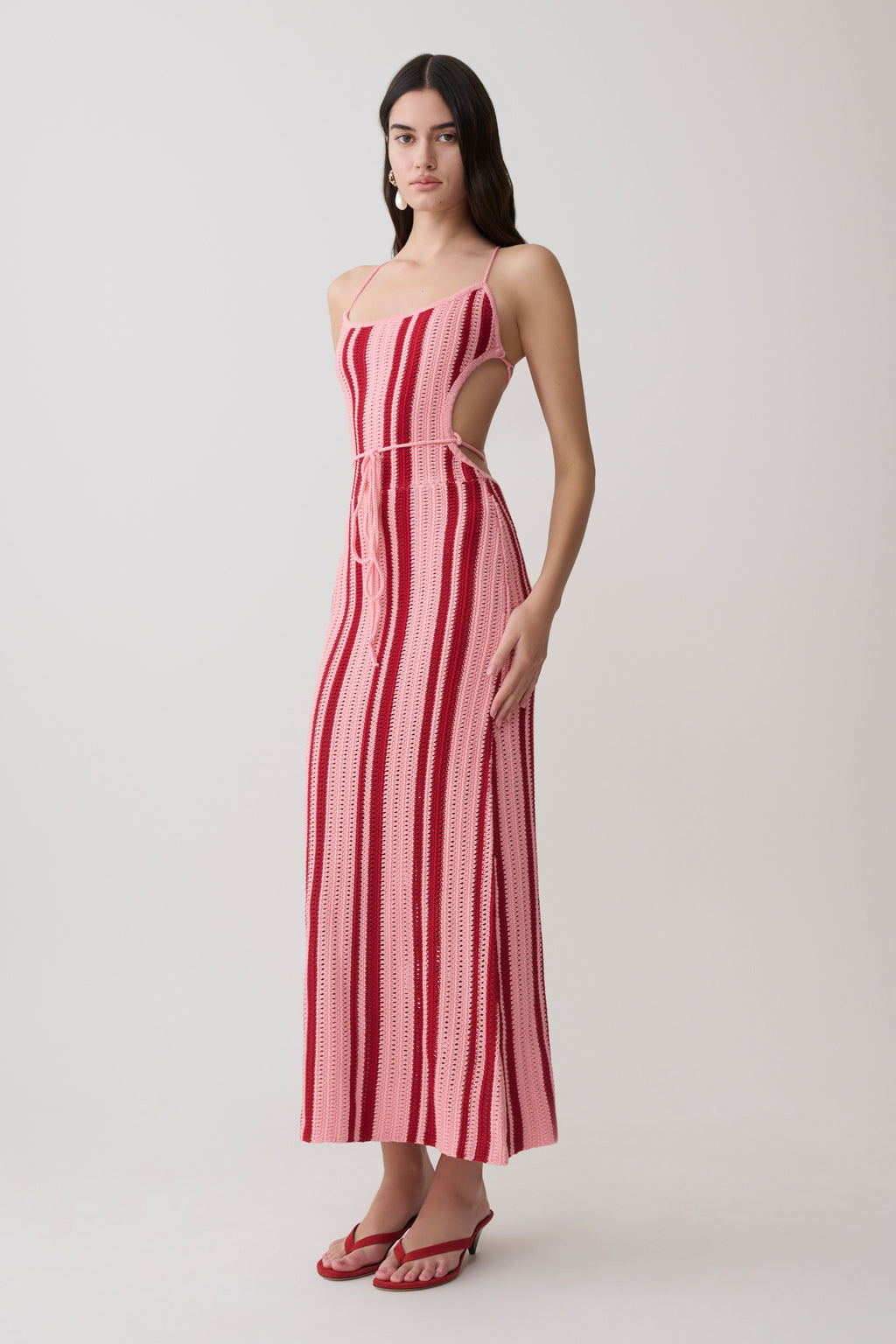 Shepherd Crochet Halter Maxi Dress
