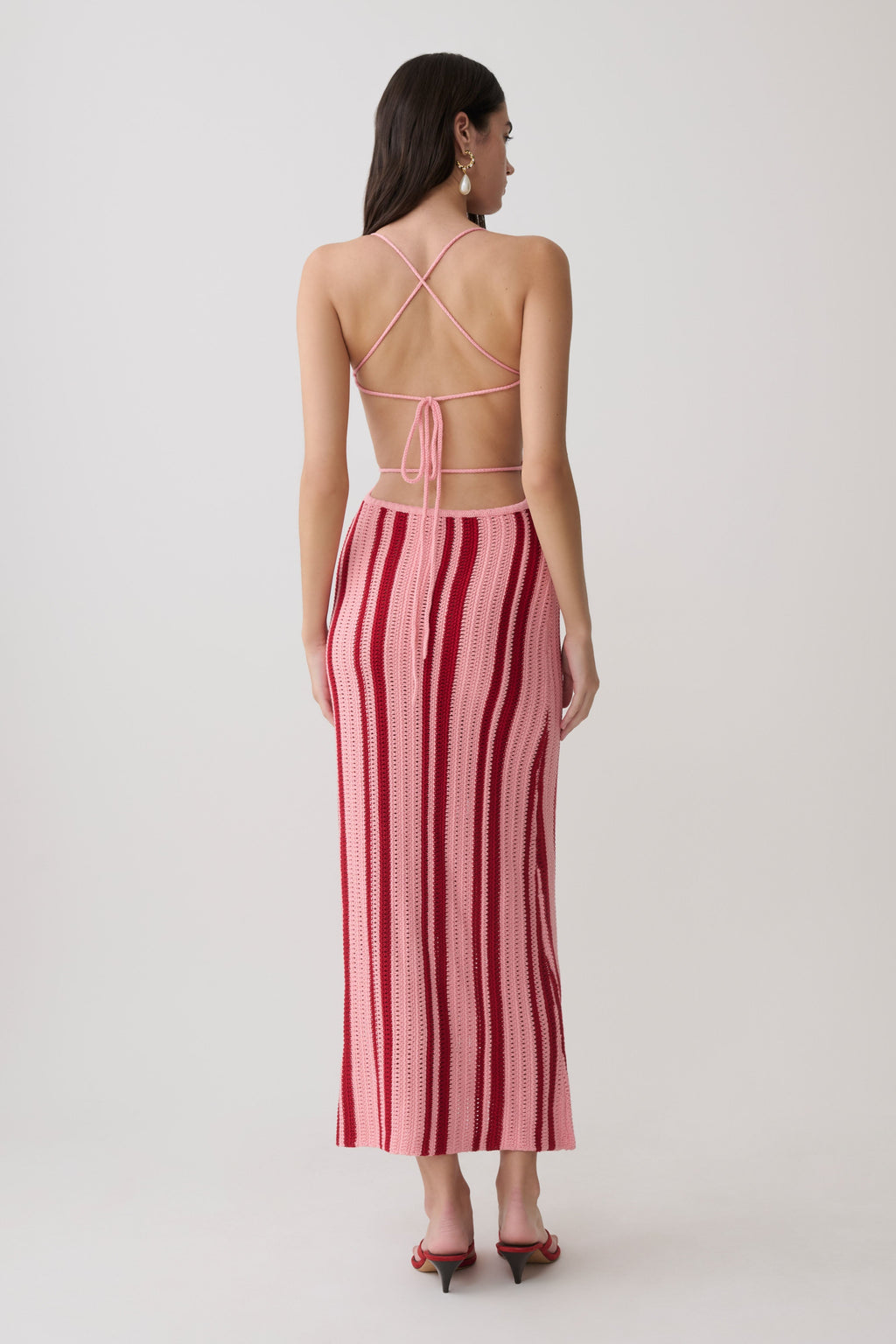 Shepherd Crochet Halter Maxi Dress