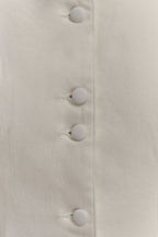 Reyna Denim Midi Dress in White – Chic&Drifts