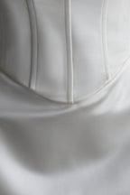 Isabel Satin Corset Mini Dress in White – Chic&Drifts