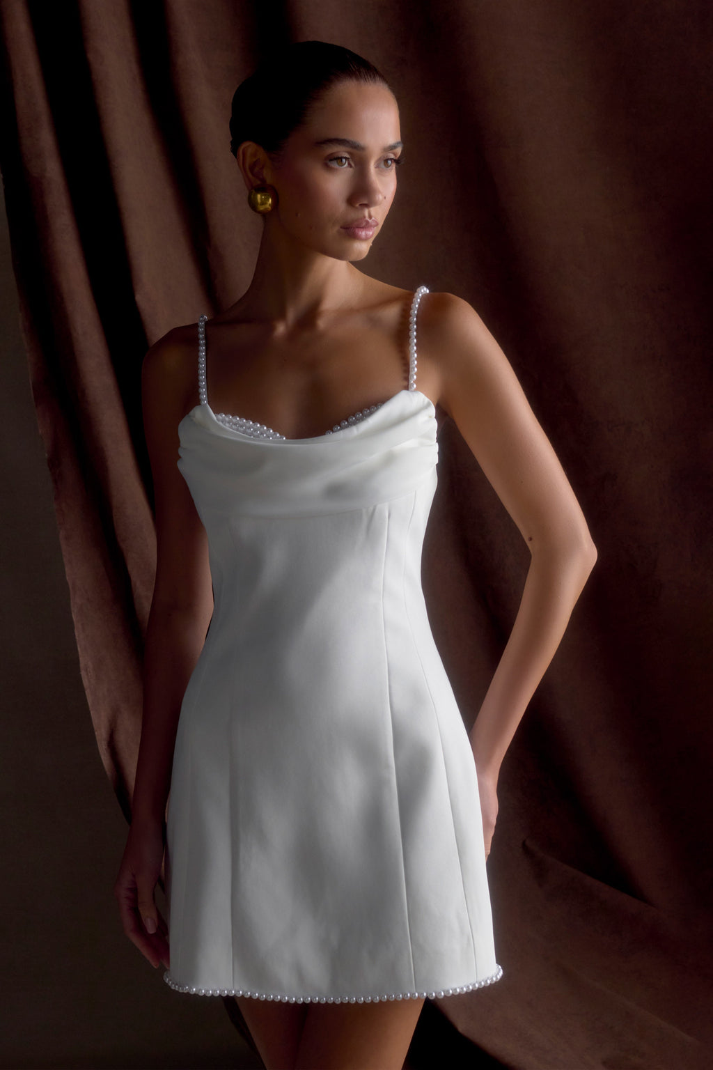 Liliane Suiting Mini Dress in Ivory – Chic&Drifts