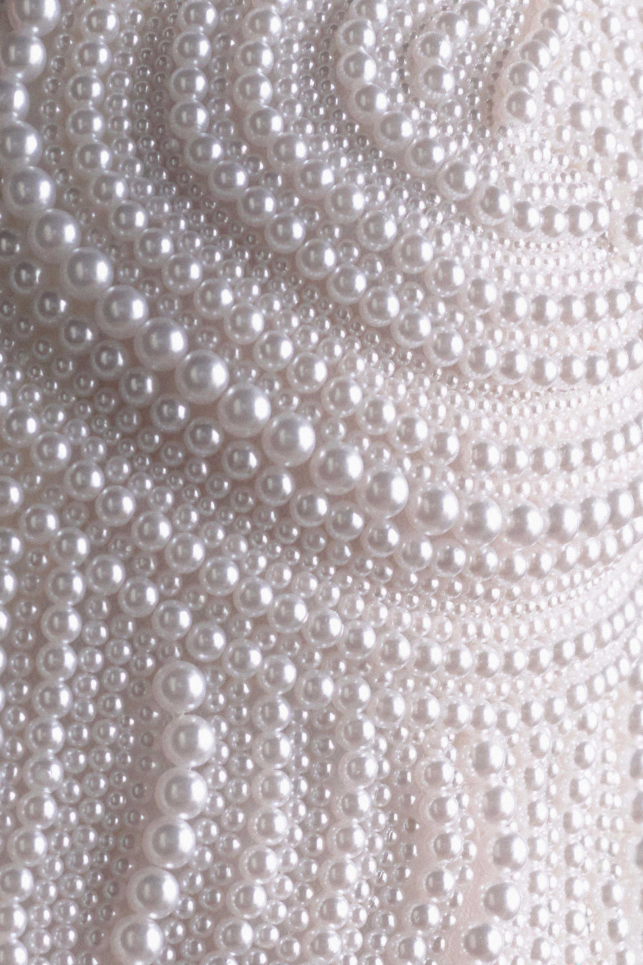 Kathia Pearl Hand Beaded Top in White – Chic&Drifts