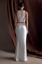 Kathia Pearl Hand Beaded Top in White – Chic&Drifts