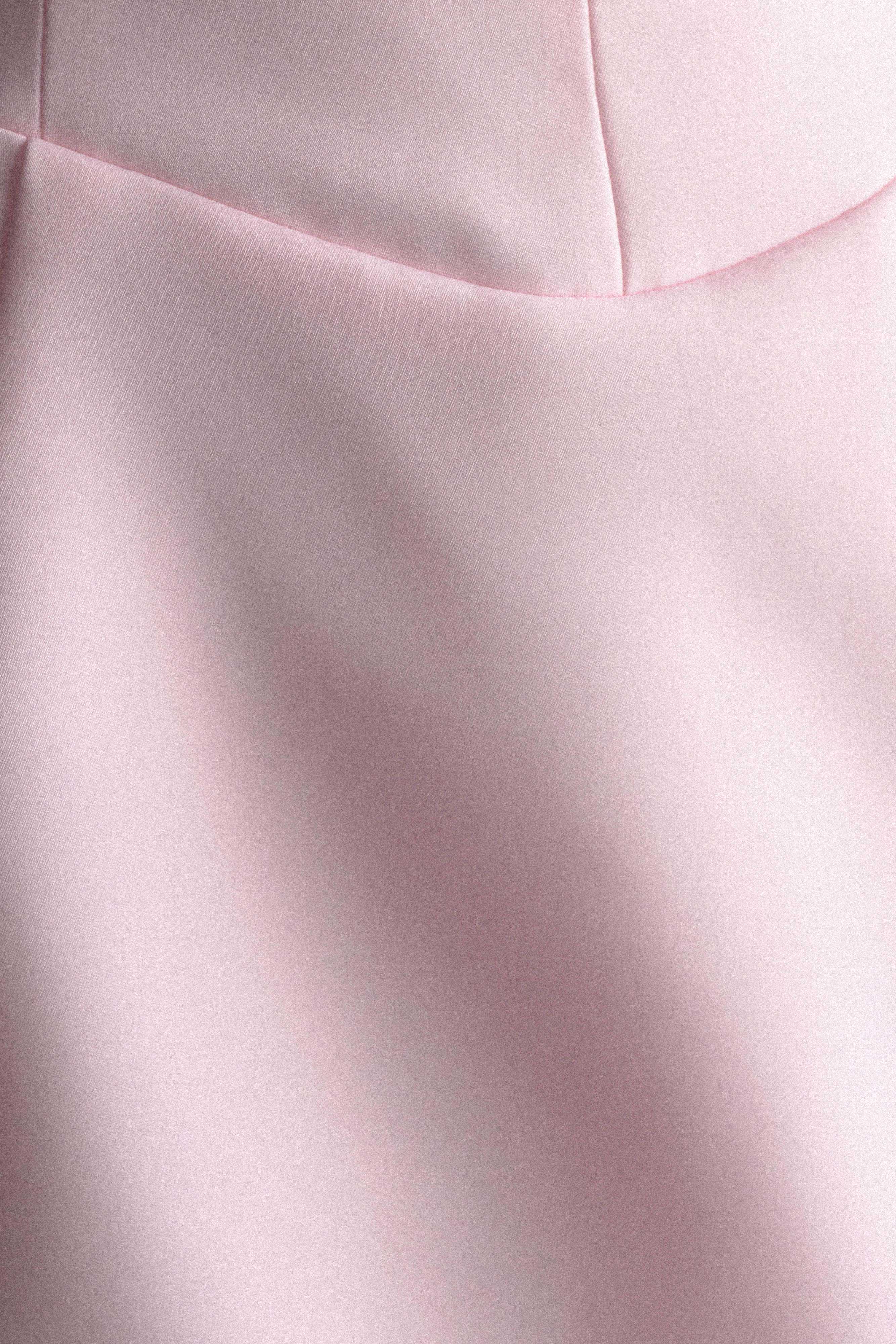 Orellia Strapless Suiting Mini Dress in Soft Pink – Chic&Drifts