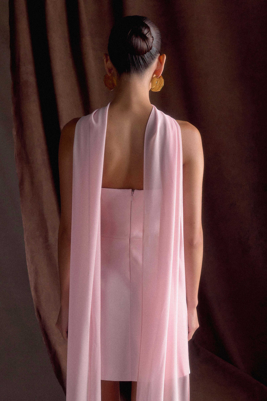 Orellia Strapless Suiting Mini Dress in Soft Pink – Chic&Drifts