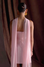 Orellia Strapless Suiting Mini Dress in Soft Pink – Chic&Drifts