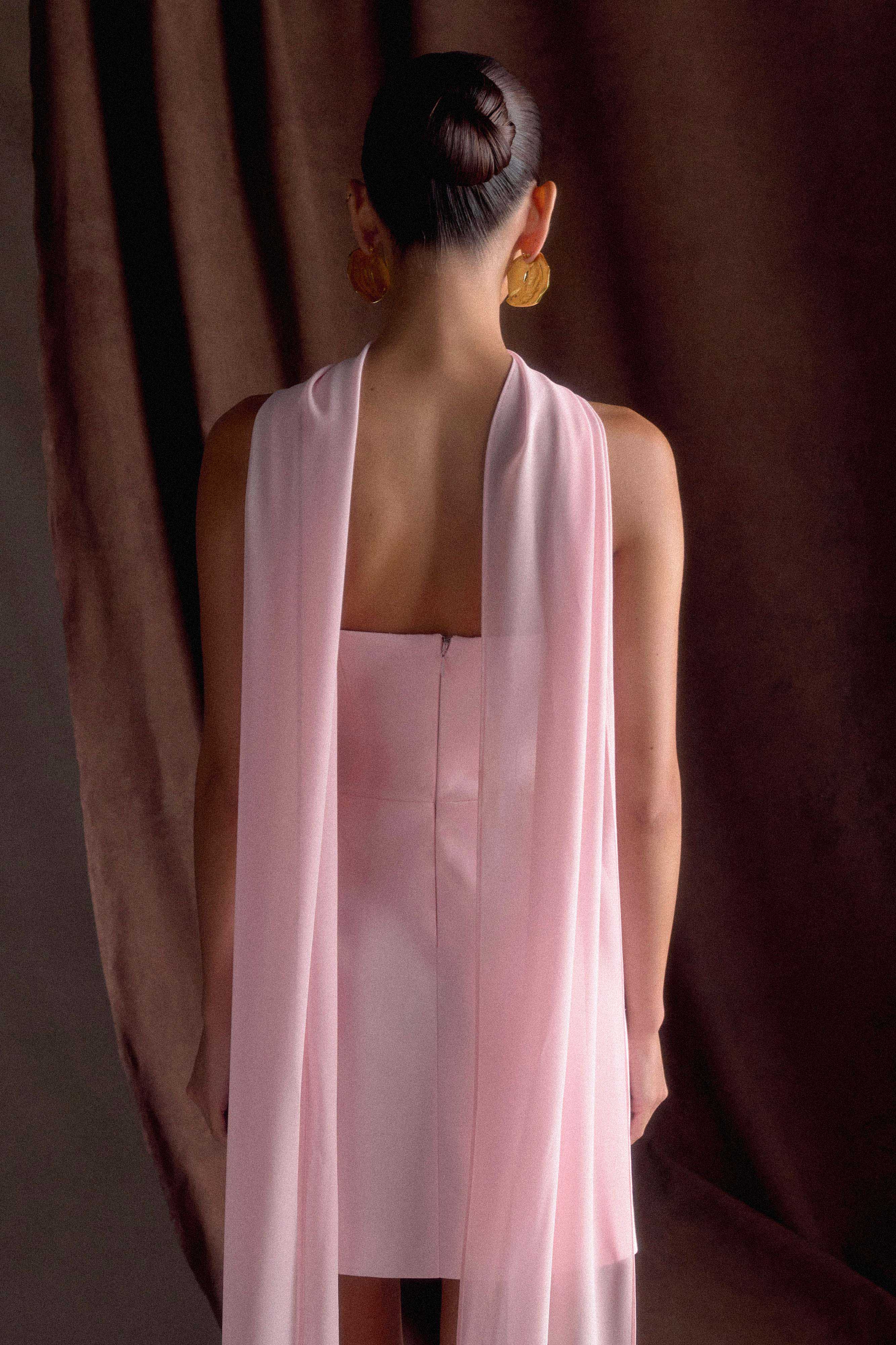Orellia Strapless Suiting Mini Dress in Soft Pink – Chic&Drifts