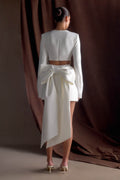 Rosanna Suiting Bow Mini Dress in Ivory – Chic&Drifts