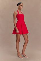 Julia Halter Mini Dress in Red – Chic&Drifts