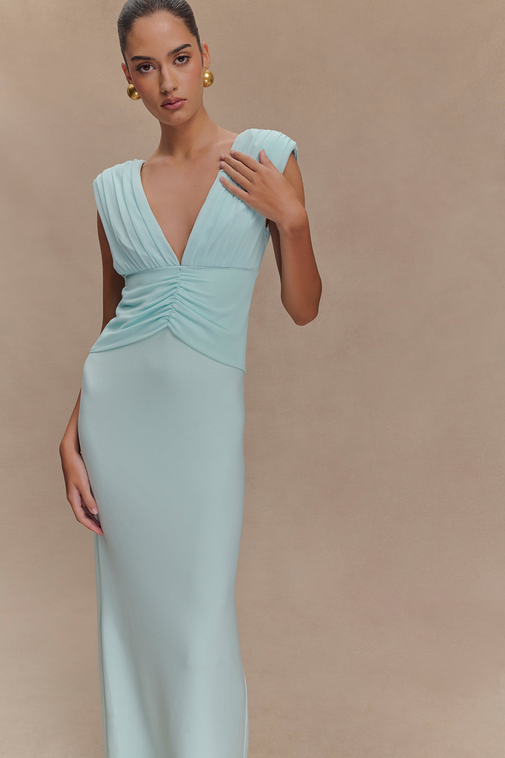 Monique Maxi Dress in Ice Blue – Chic&Drifts