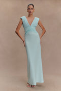Monique Maxi Dress in Ice Blue – Chic&Drifts