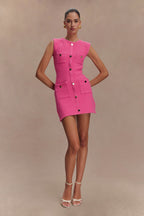 Mia Knit Mini Dress in Pink – Chic&Drifts