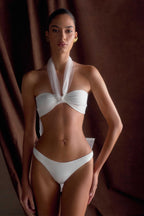 Sheryl Bow Bikini Bottom in Ivory – Chic&Drifts