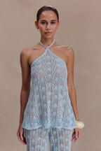 Corey Crochet Halter Neck Top in Chocolate – Chic&Drifts