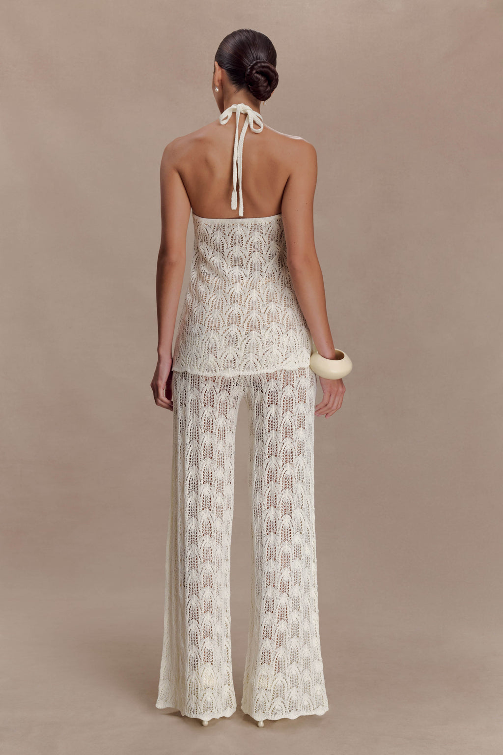 Corey Crochet Halter Neck Top in Chocolate – Chic&Drifts