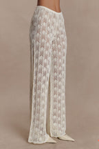 Glinda Crochet Trousers in Baby Pink – Chic&Drifts