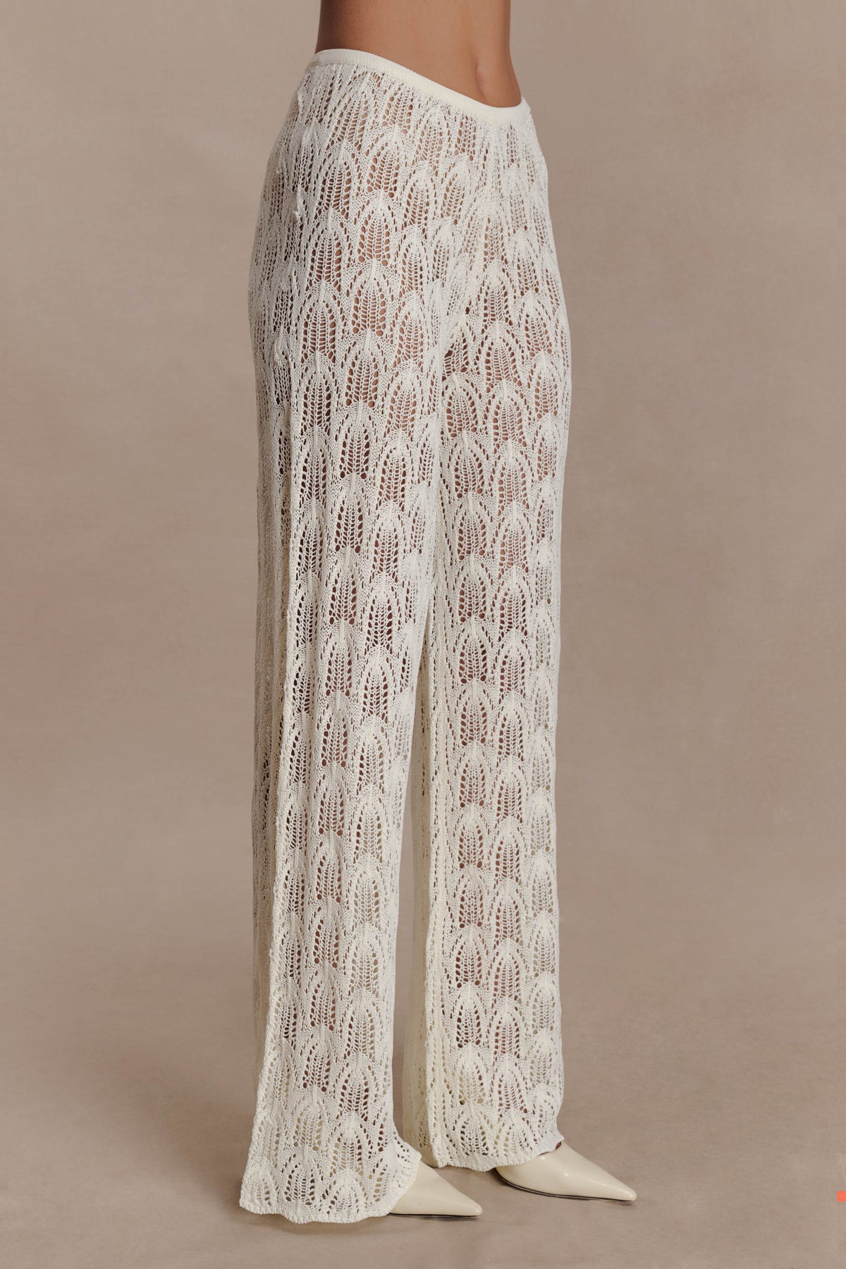 Glinda Crochet Trousers in Baby Pink – Chic&Drifts