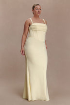 Luella Crepe Corset Maxi Dress in Cornflower Blue – Chic&Drifts