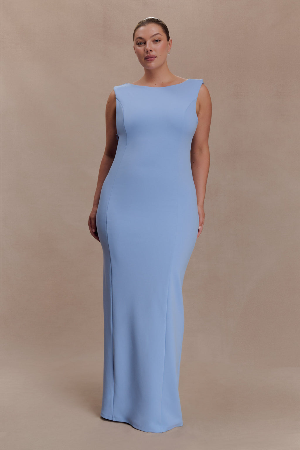 Galilea Crepe Draped Maxi Dress