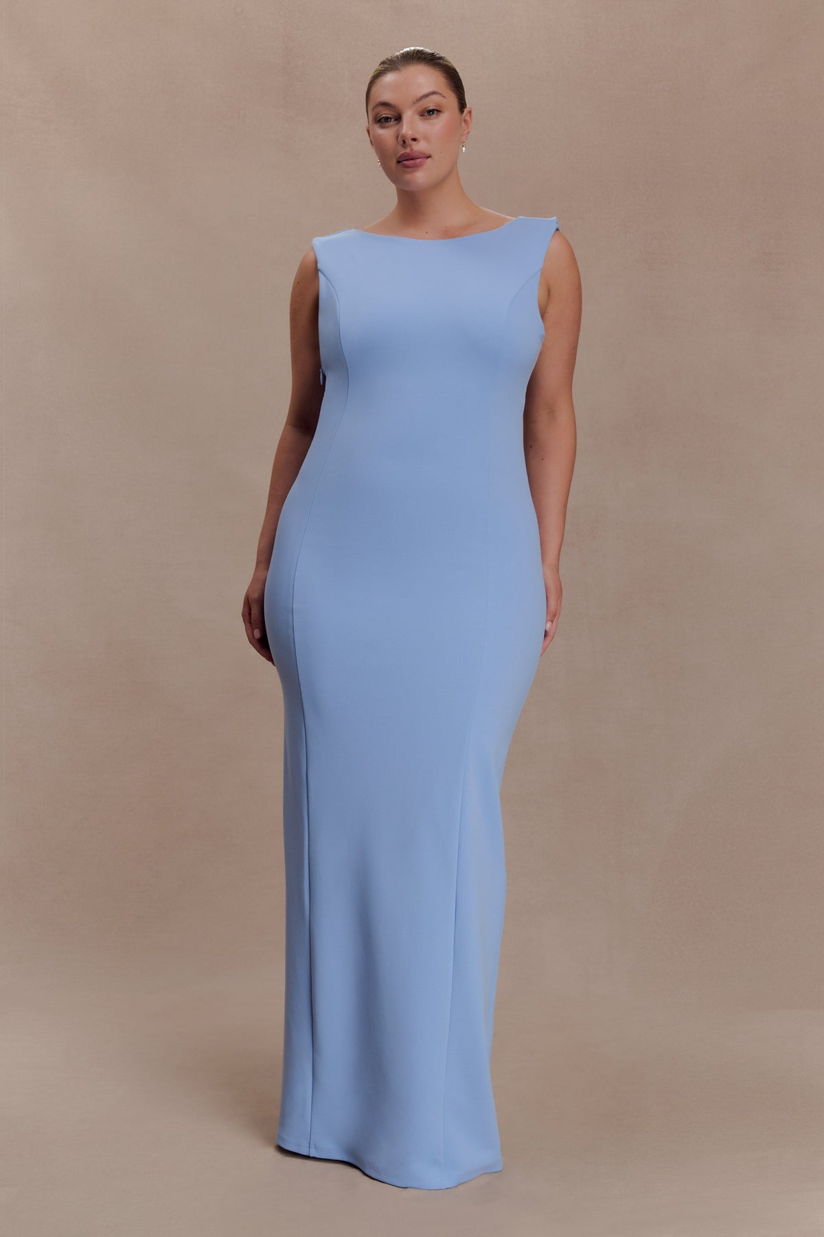 Galilea Crepe Draped Maxi Dress