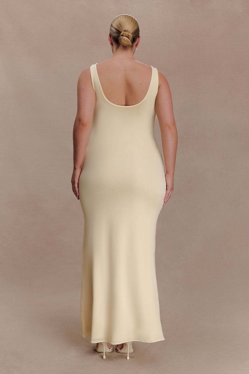 Marta Slinky Cowl Maxi Dress in Lemon – Chic&Drifts