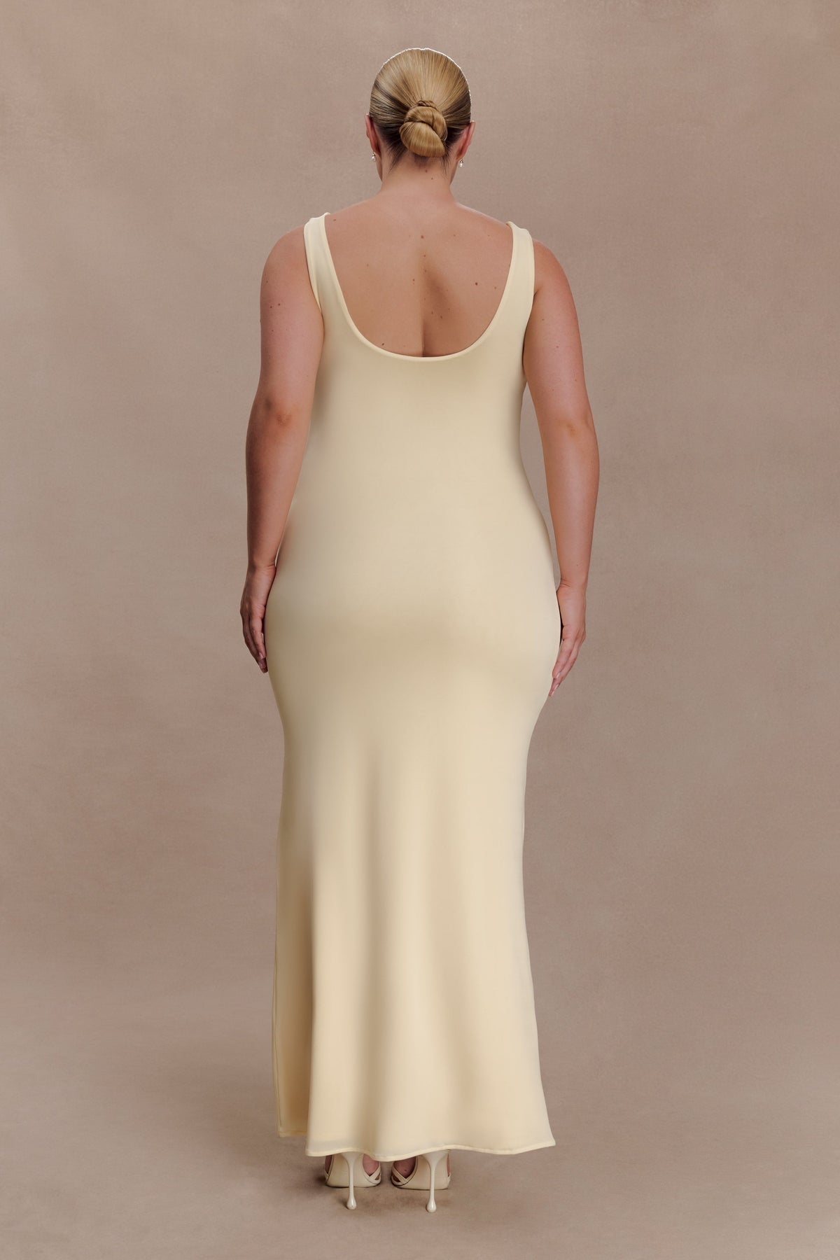 Marta Slinky Cowl Maxi Dress in Lemon – Chic&Drifts