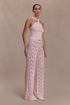 Glinda Crochet Trousers in Baby Pink – Chic&Drifts
