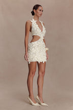 Jaylene Floral Crochet Mini Dress