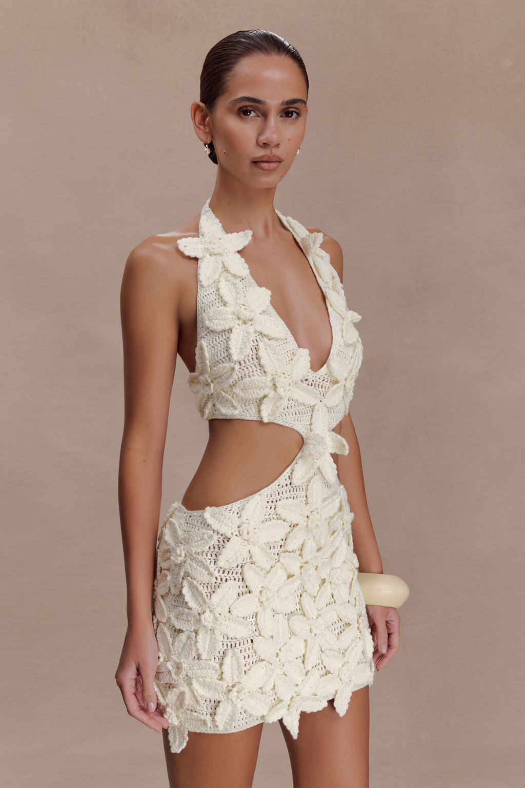 Jaylene Floral Crochet Mini Dress